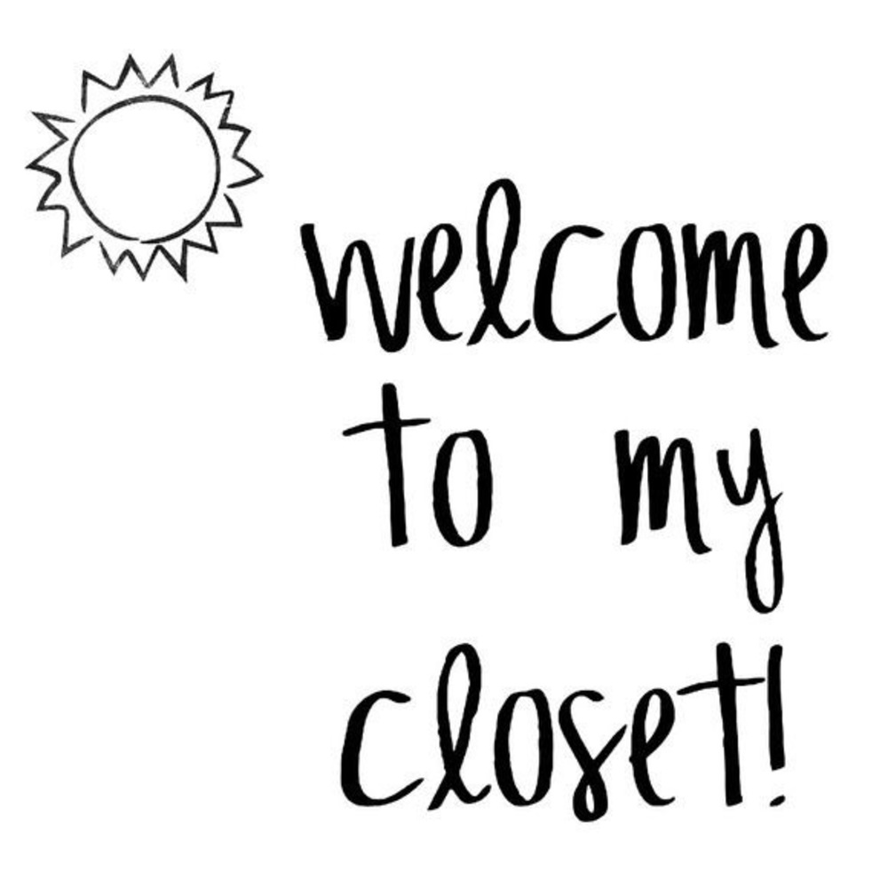 Welcome to my closet!